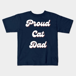 Cat Dad Retro Kids T-Shirt